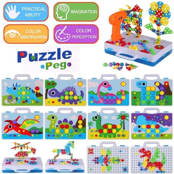 224 Piece Kids Bits Drill Puzzle STEM Engineer - Picture 7 of 7